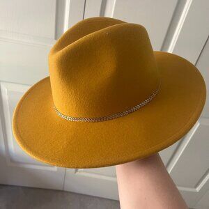 Yellow Felt Hat